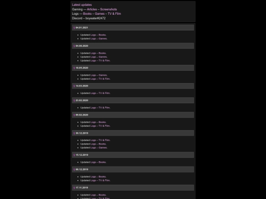 index screenshot