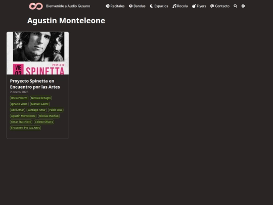 bandas/agustin-monteleone/page/1 screenshot