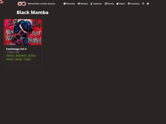 bandas/black-mamba screenshot