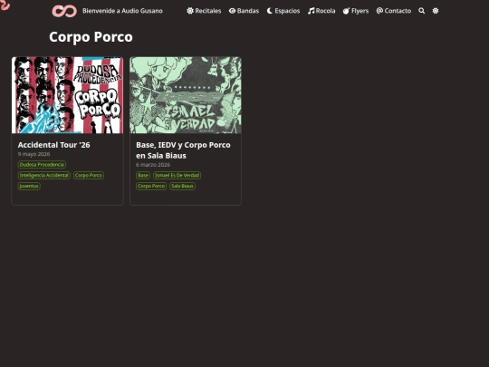 bandas/corpo-porco screenshot