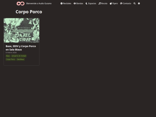 bandas/corpo-porco/page/1 screenshot