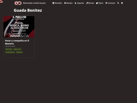 bandas/guada-benitez screenshot