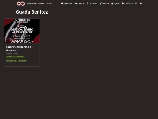 bandas/guada-benitez/page/1 screenshot