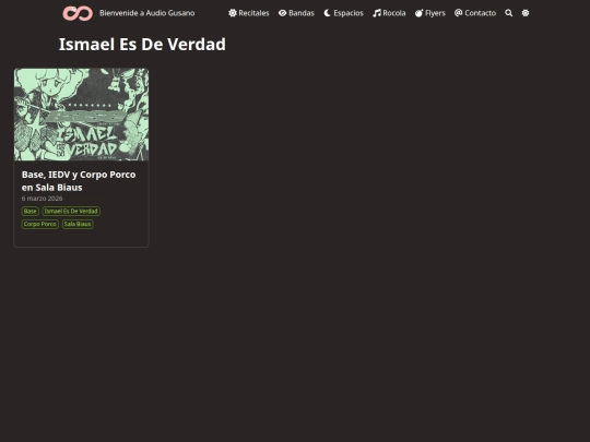 bandas/ismael-es-de-verdad/page/1 screenshot