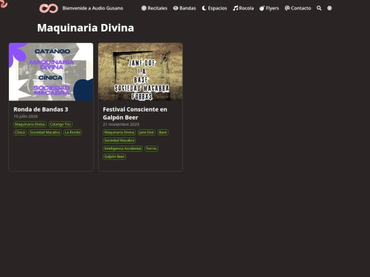 bandas/maquinaria-divina screenshot