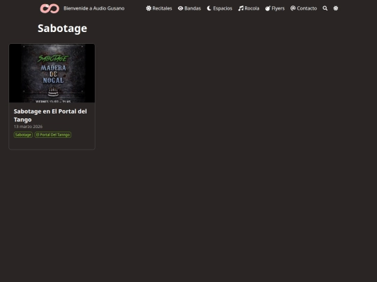 bandas/sabotage/page/1 screenshot