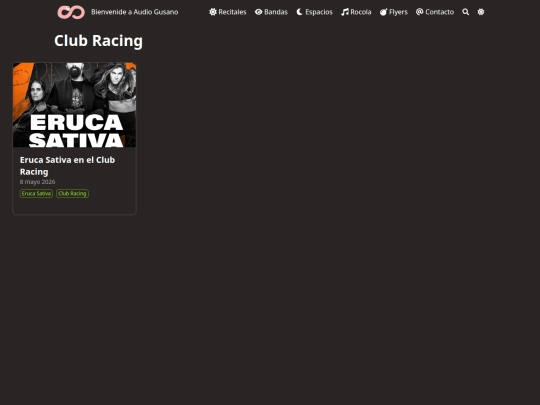 espacios/club-racing/page/1 screenshot