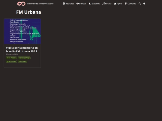 espacios/fm-urbana/page/1 screenshot
