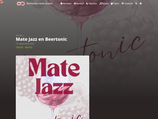 recitales/beertonic/mate-jazz screenshot