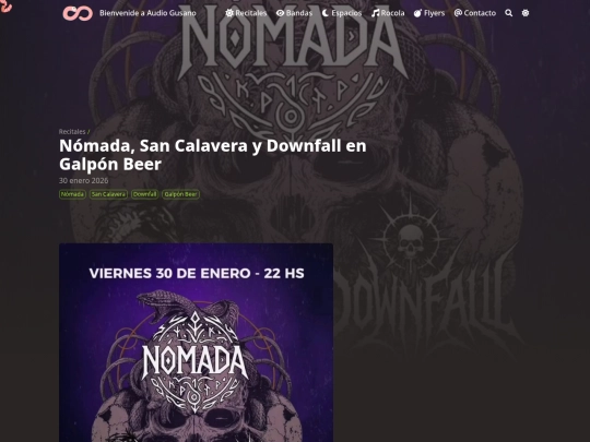 recitales/galpon-beer/nomad-calavera-down screenshot