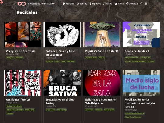 recitales screenshot