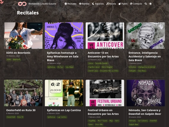 recitales/page/2 screenshot