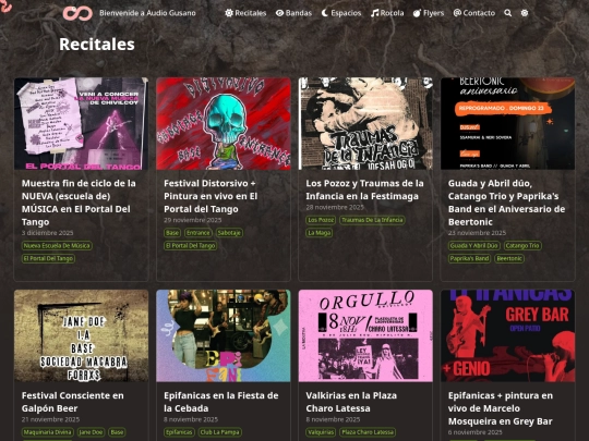recitales/page/3 screenshot