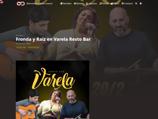 recitales/varelabar/frondayraiz screenshot