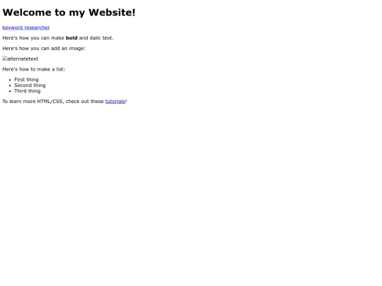 index screenshot