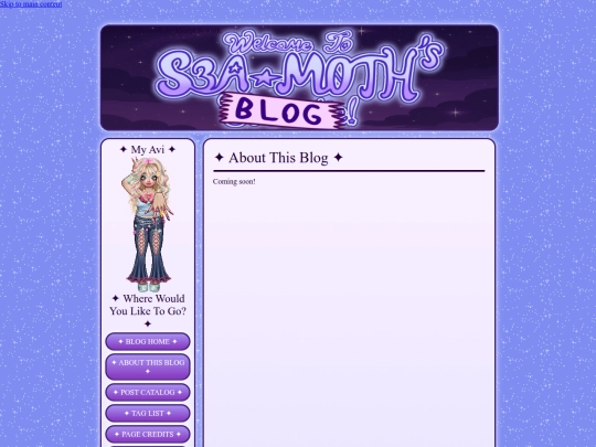 blog/about screenshot