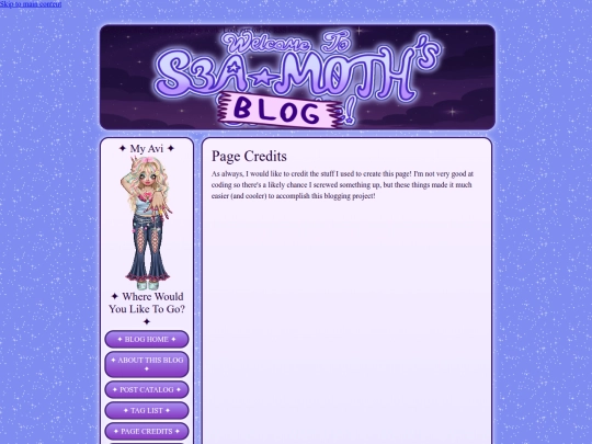 blog/pagecredits screenshot