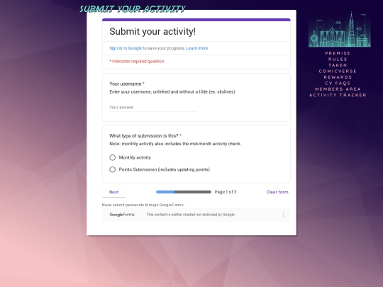 submission screenshot