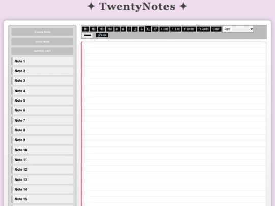 projects/twenty-notes-v4.0 screenshot