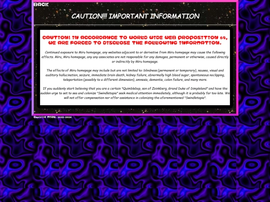 pages/caution screenshot