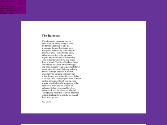 poetry screenshot