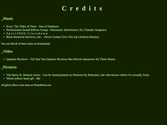 credits screenshot