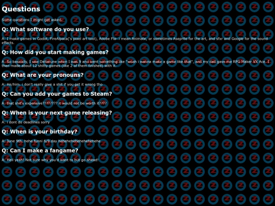 faq screenshot