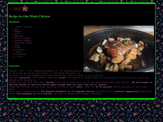 recipes /chicken screenshot