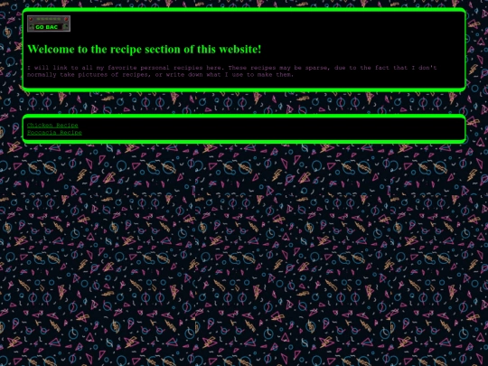 recipes screenshot