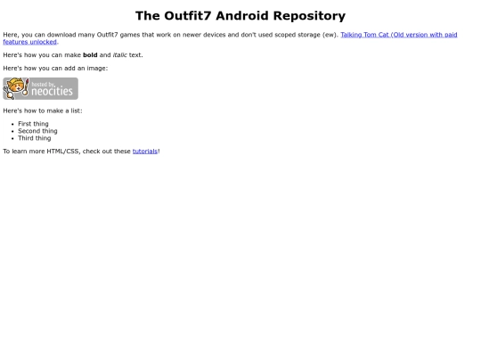 Outfitsevenrepository screenshot