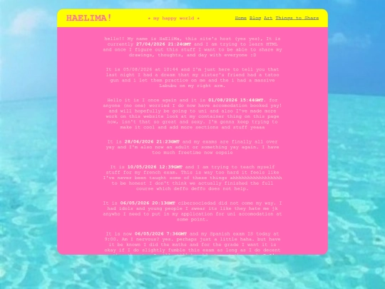 blog screenshot