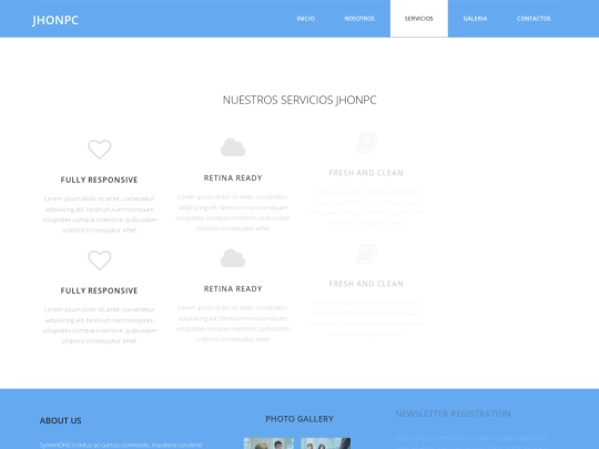 services screenshot