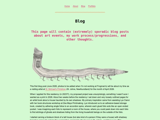 blog screenshot