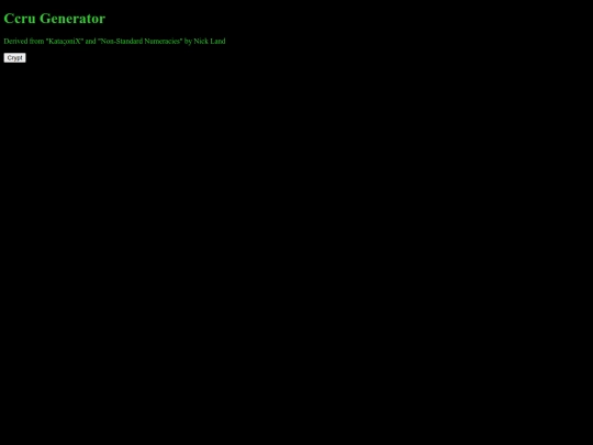 ccru/ccru screenshot
