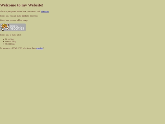 default-index screenshot