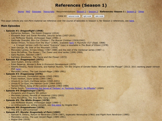 references screenshot