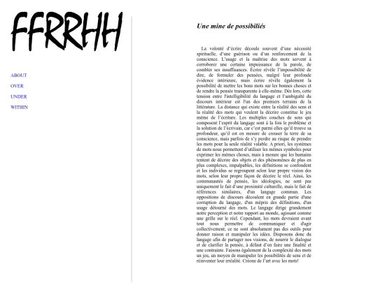 blog/mots screenshot