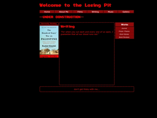 writing screenshot