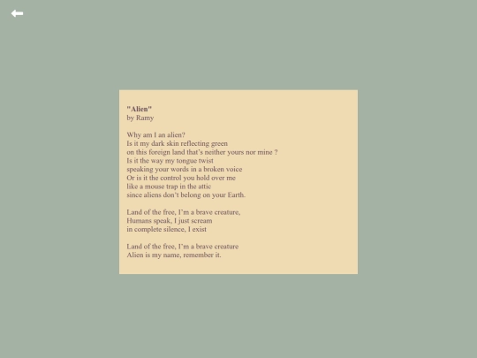 poems/alien screenshot