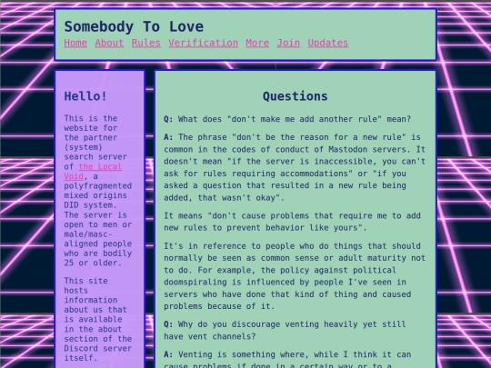 questions screenshot