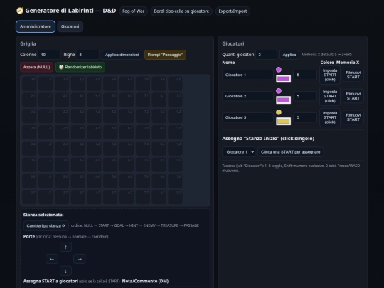 boh/generatore_labirinti_V8.1 screenshot