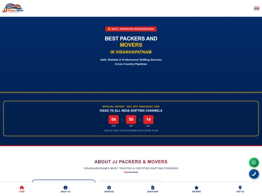 JJ PACKERS AND MOVERS screenshot