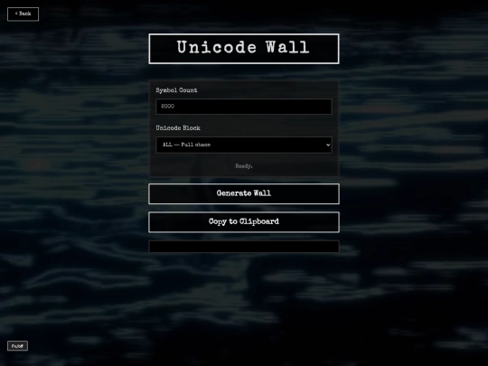 unicode_wall screenshot