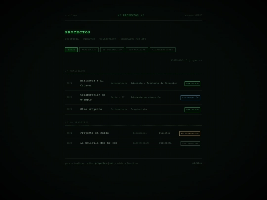 proyectos screenshot