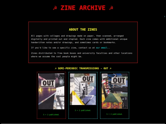 zines screenshot