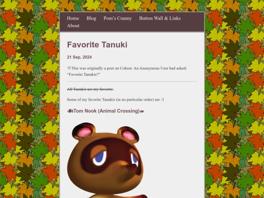 posts/2024-09-21-Favorite-Tanuki screenshot