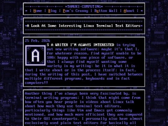 posts/2026-02-25-A-Look-At-Some-Interesting-Linux-Terminal-Text-Editors screenshot