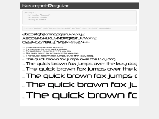 Neuropol/demo screenshot