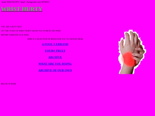 wristhurty screenshot