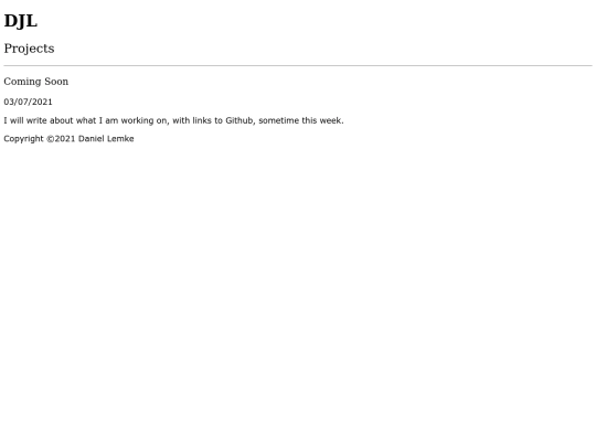 projects screenshot